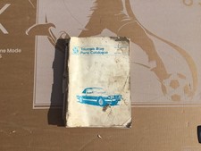 TRIUMPH STAG Parts catalogue. Genuine.   April 1974.   Part no 519579/B.