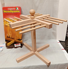 Pasta Drying Rack by Imperia Italy Sturdy Beechwood Wood Compact Countertop NIB