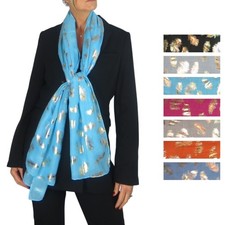 Elegant Gold Feather Print