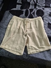 Brand New Cotton Shorts From Next, Size Medium, Beige Colour