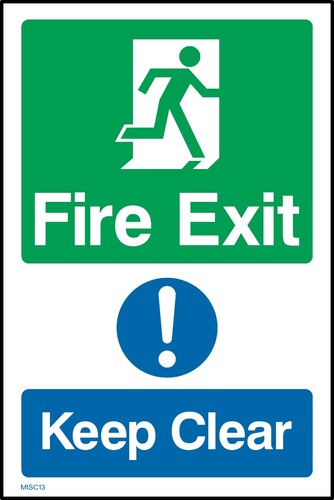 Fire exit keep - exit,
