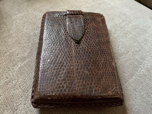 Vintage lizard skin cigarette - vintage,
