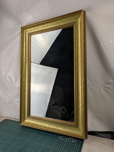 Vintage mirror gold gilt solid - mirror,