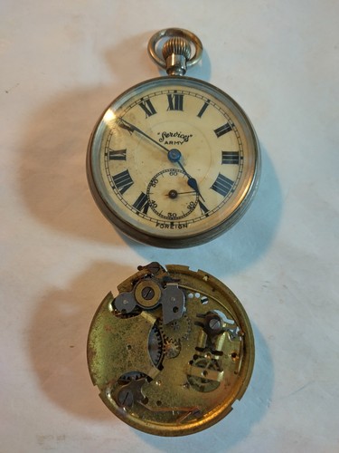 Services army pocket watch - army,