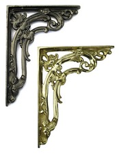 Pair 6"/15cm Scroll Leaf Wall