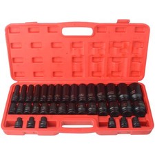 35pcs 1/2" Sq Metric Drive Deep Impact Socket Tool Set Garage 8-32mm UK stock