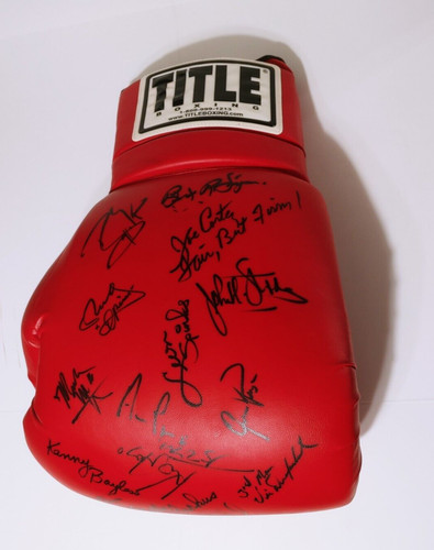 Signed giant boxing glove - signed,