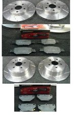 FOR TOYOTA CELICA 1.8VVTI 190 IMPORT DRILLED GROOVED BRAKE DISC & MINTEX PADS