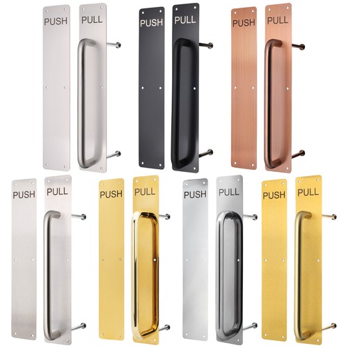 Door push plates pull - door,