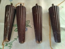  vintage - Retro 4 x Wooden