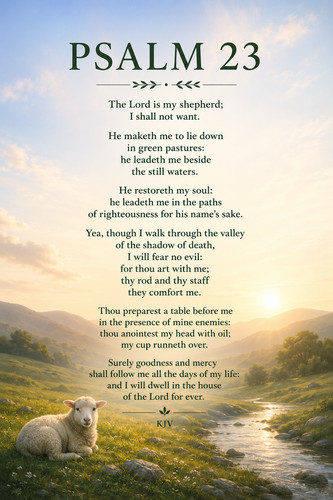 Psalm christian the lord is - the,