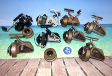 8 vintage spinning reels J w