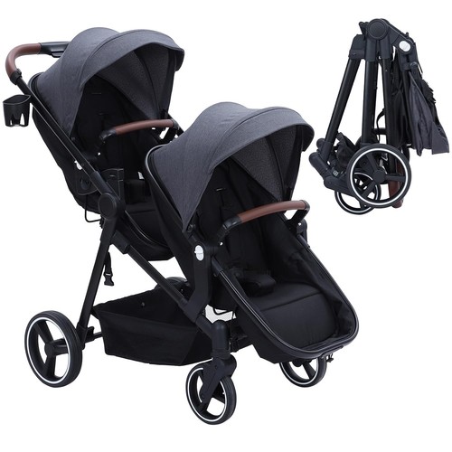 Double tandem stroller - double, for