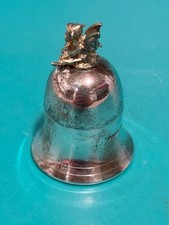 STERLING SILVER TOOTH FAIRY BELL SHAPED KEEPSAKE BOX BIRMINGHAM 1994 HARMAN BROS