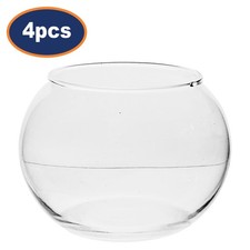 Clear Glass Bowl Vase 23cm