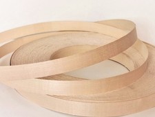 Iron on Edging Pre Glued Real Wood Maple Veneer Edge Banding Tape 22 40 50 mm