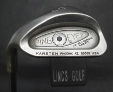 Left-Handed Ping Eye 2 Black Dot Sand Wedge Regular Steel Shaft Ping Grip