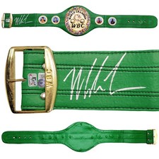 SALE! Mike Tyson Signed Green WBC World Championship Belt Beckett Witness