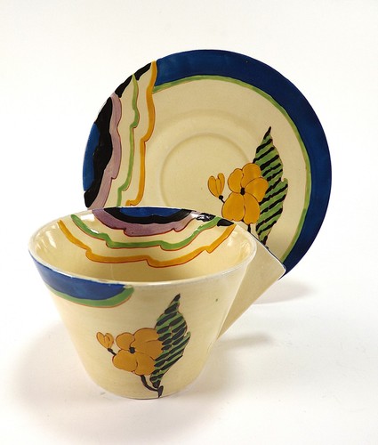 Beautiful clarice cliff cup - cup, &