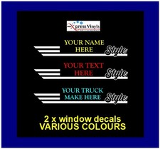 Custom style truck window
