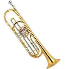 High Grade professional Cupronickel tuning pipe Gold lacquer Bass Trumpet
