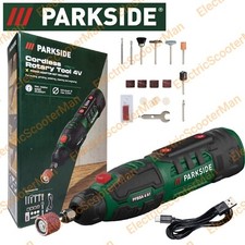 Parkside 4V Cordless Rotary Tool With Accessories & USB-C Charging Cable