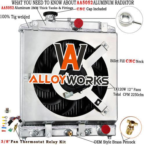 Rows radiator fan - fan, relay