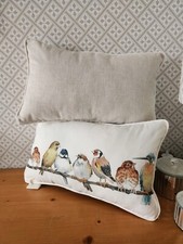 Laura Ashley Garden Birds Cushion With Fibre Pad 