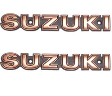 Suzuki GN125 GN 125 GN125 NF41A 4T Petrol Tank Emblem Logo Badge Decal Pair