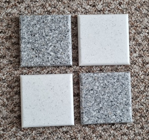 Coaster set corian - of, 4