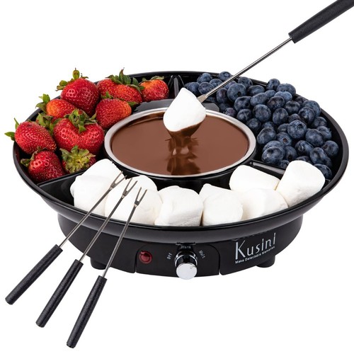 Electric chocolate fondue pot - chocolate,