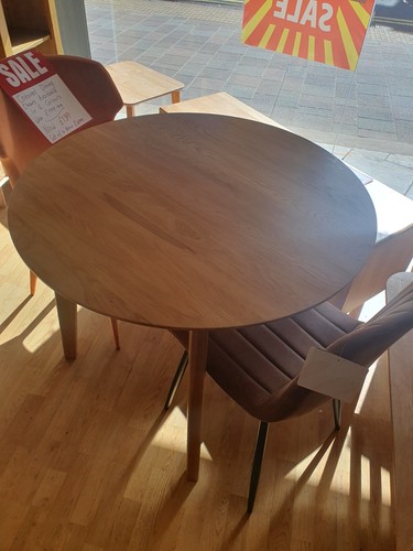 Fresco solid oak dining table - solid,