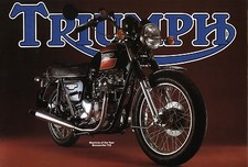 TRIUMPH Bonneville 750 T140E Brochure 1981 TR7V Tiger UK USA Original Unused
