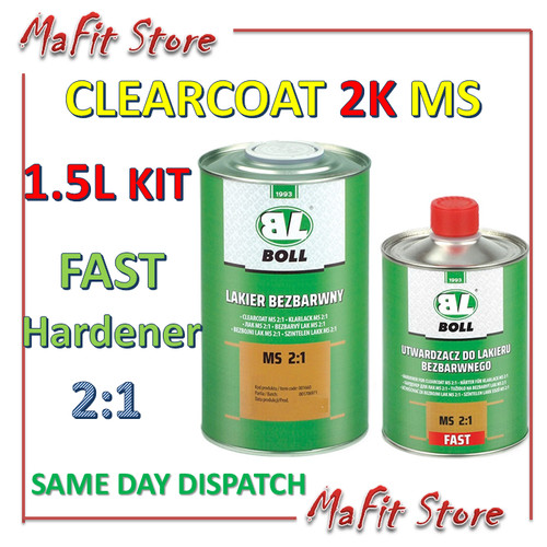 Clear coat fast kit - clear, anti