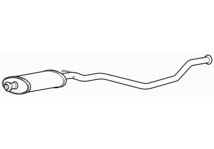 Centre exhaust middle silencer - exhaust,