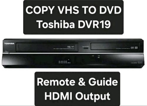Toshiba dvr19dtkb2 vhs - dvr19dtkb2,