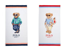 Polo Ralph Lauren Beach Shop Boy Girl Polo Bear Velour Beach Towel 66" x 35" New
