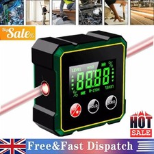 Digital Angle Finder with Electronic Laser–4-Side Strong Magnetic Angle Gauge UK