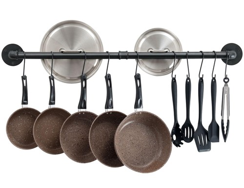 Wall mount pot - mount, rack