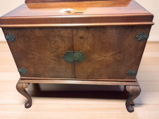 Antique Art Deco Walnut Burr