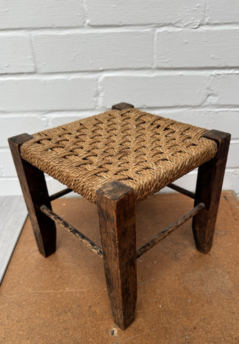 Antique footstool stool old - antique,