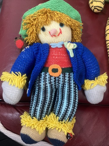 Hand knitted inch - knitted, scarecrow