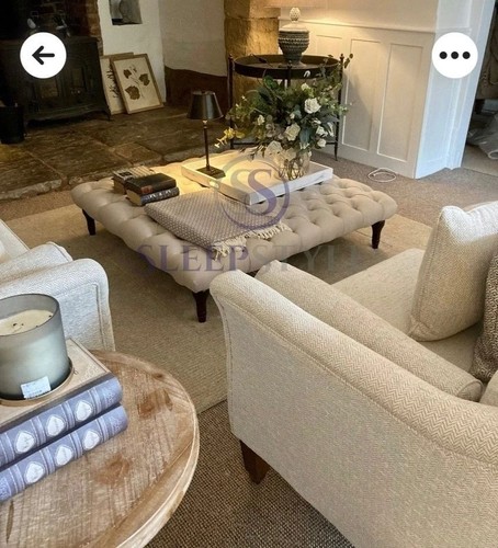 New chesterfield footstool - new,