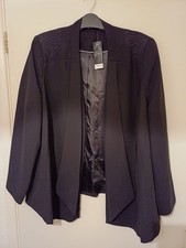 Classic Evening Jacket  Embroidery Detail On Shoulders Size 24 Nwt