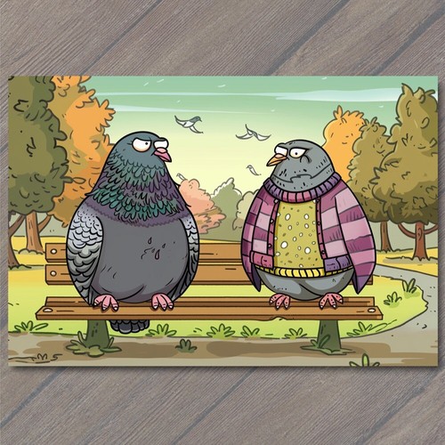 Postcard pigeon bird - pigeon,