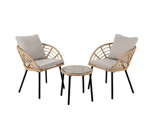 Mykonos rattan piece - 3,