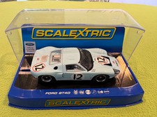 Scalextric C3533 Ford GT40 1966 Le Mans Blue #12 1:32 Scale Slot Car Racing