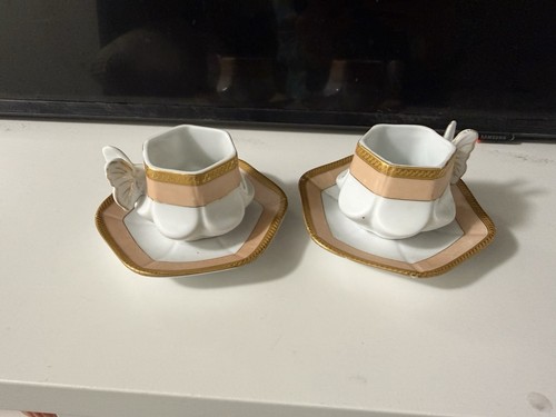 Pair vintage tea cups and - vintage,