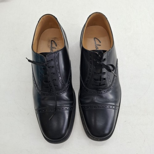 Clarks men black leather - black,