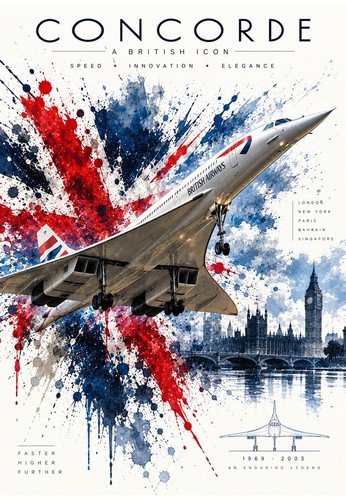 Concorde poster british - poster,